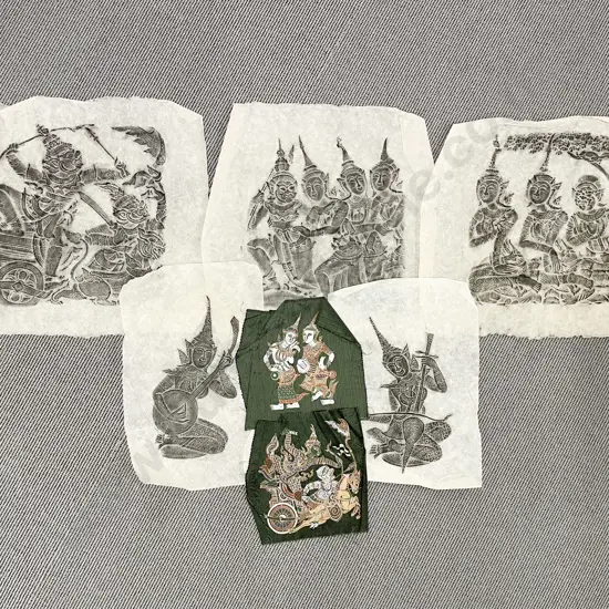 Qty of Assorted Thai Brass Rubbings and Assorted (unframed)
