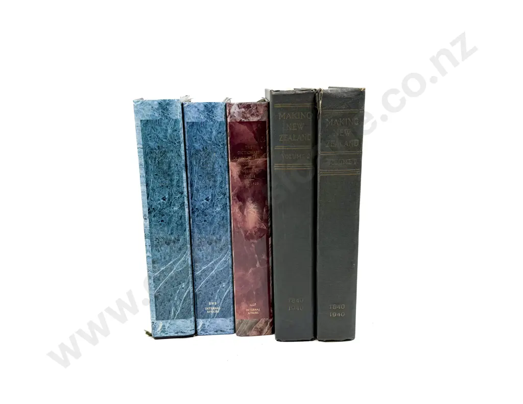 Making New Zealand Vol 1 & 2 and The Dictionary of NZ Biography Vol 1 Image 1++
