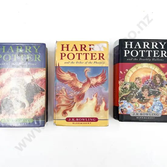 Three Australian First Edition Harry Potter Books