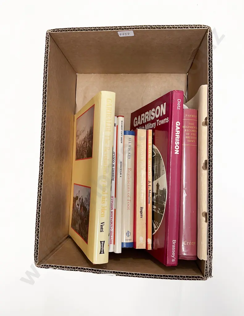 Box of Assorted Military Reference Volumes Image 1++