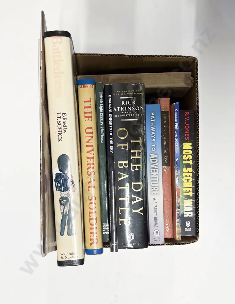 Box of Assorted Military Reference Volumes Image 1++