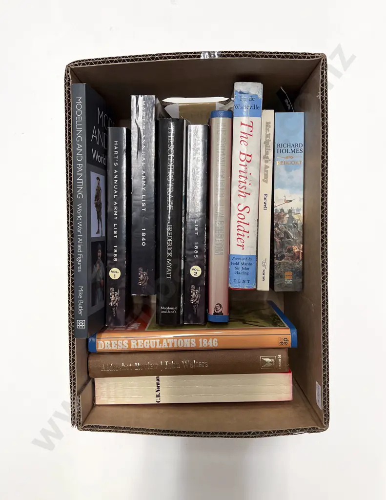 Box of Assorted Military Reference Books Image 1++