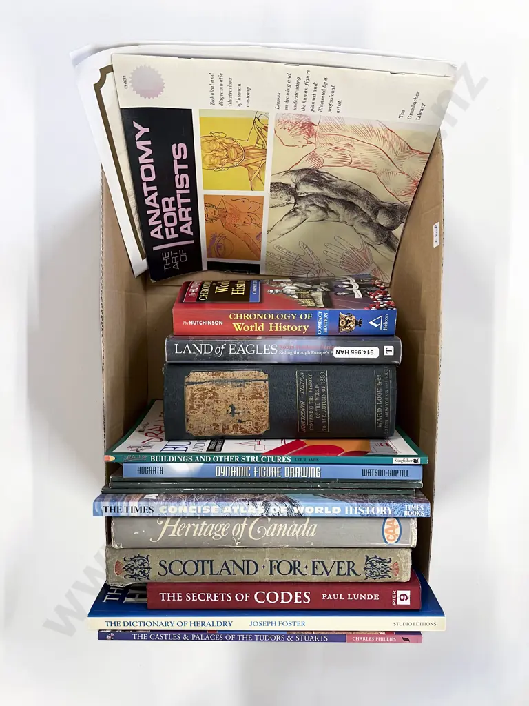 Box Quantity of Assorted Books Image 1++