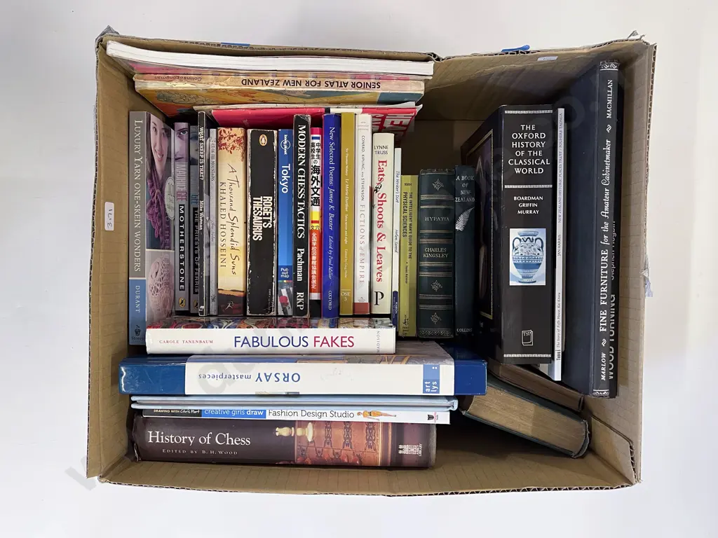 Box of Assorted Books Image 1++