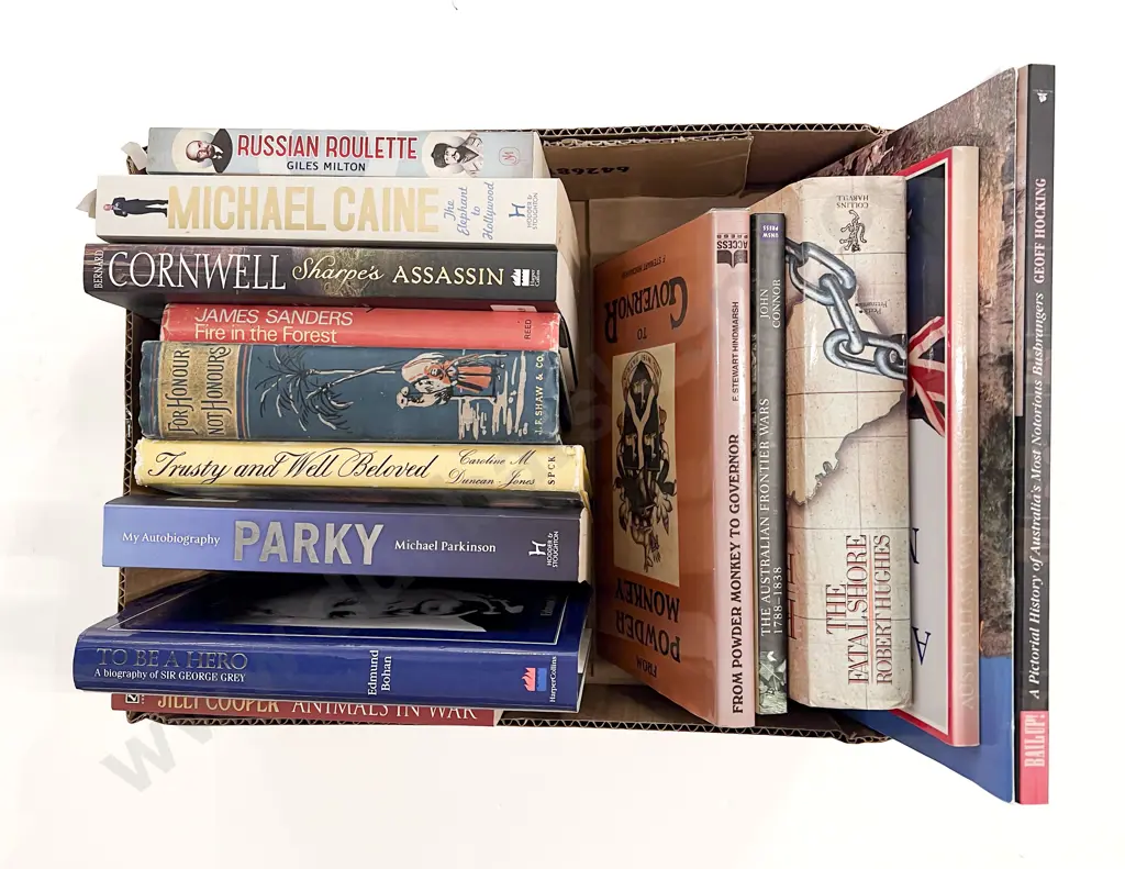 Box of Assorted Books Image 1++