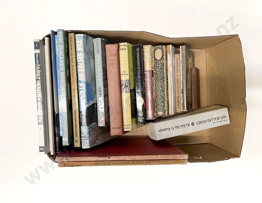 Box of Assorted Books Image 1++