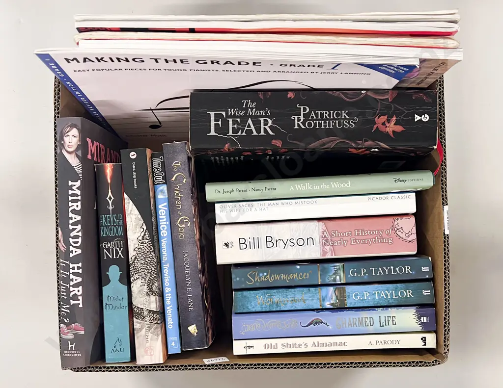 Box of Assorted Books Image 1++
