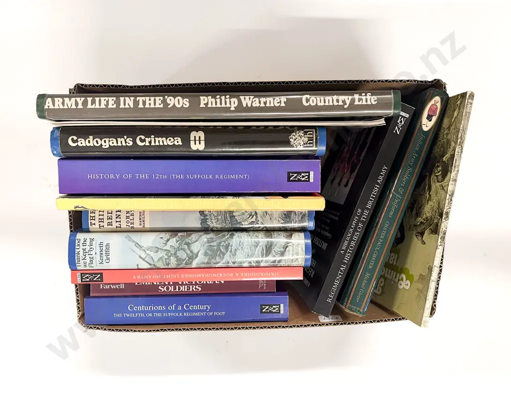 Box of Assorted Military Reference Volumes Image 1++