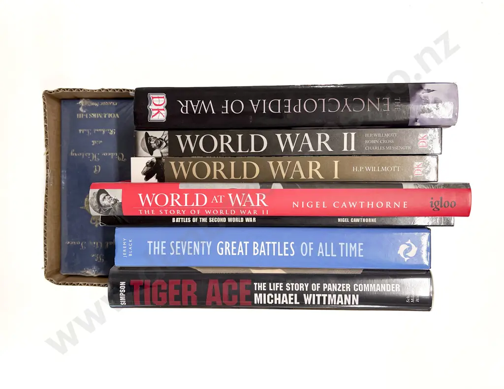 Box of Assorted War Reference Volumes Image 1++