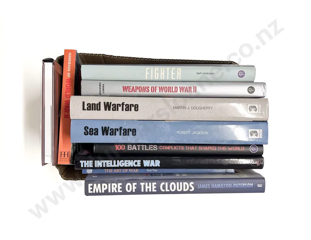 Box of Assorted Military Reference Volumes Image 1++