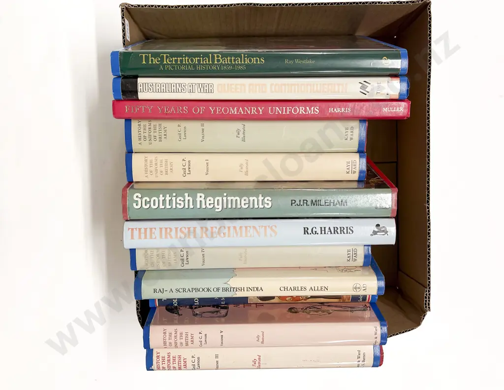 Box of Assorted Military Reference Image 1++