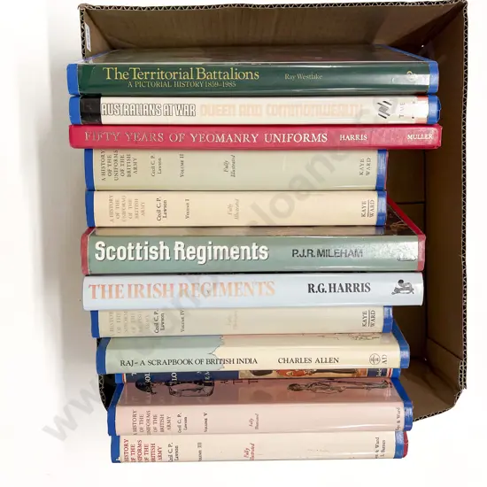 Box of Assorted Military Reference