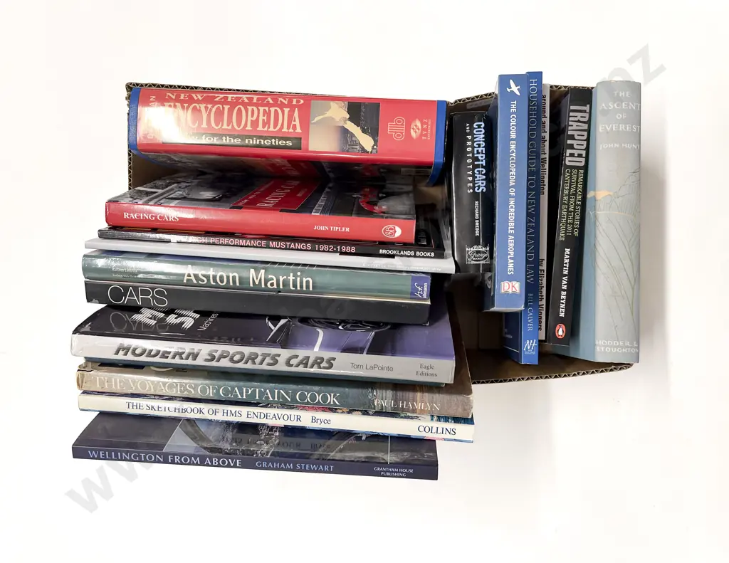 Box of Assorted Books Image 1++