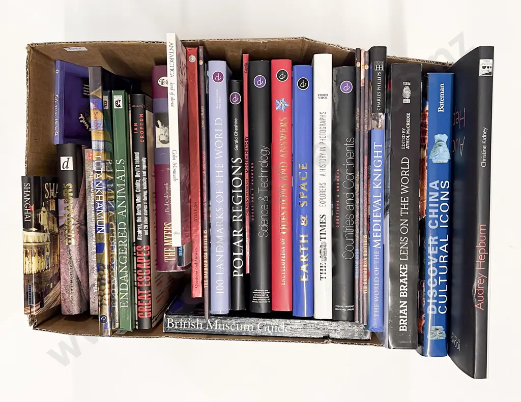 Box of Assorted World Reference Volumes Image 1++