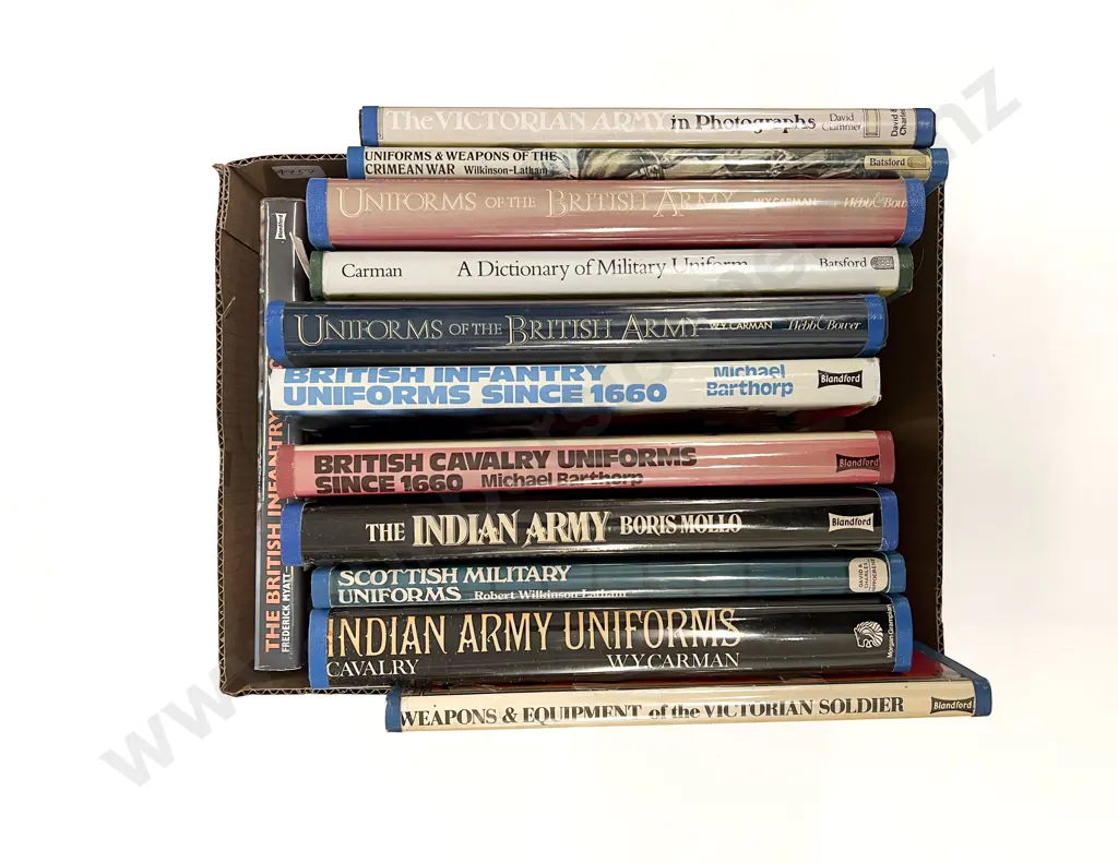 Box of Assorted Military Uniform Reference Image 1++