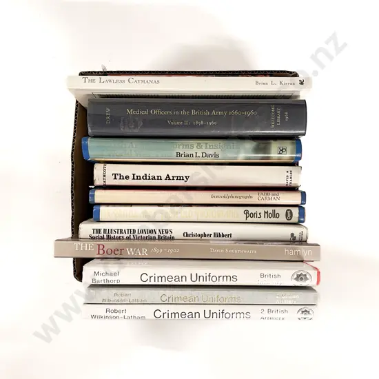 Box of Assorted Military Reference