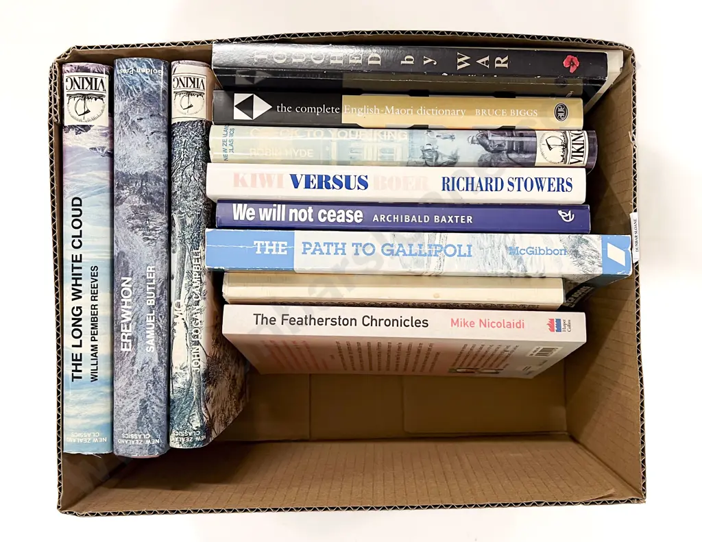 Box of Assorted Books Image 1++