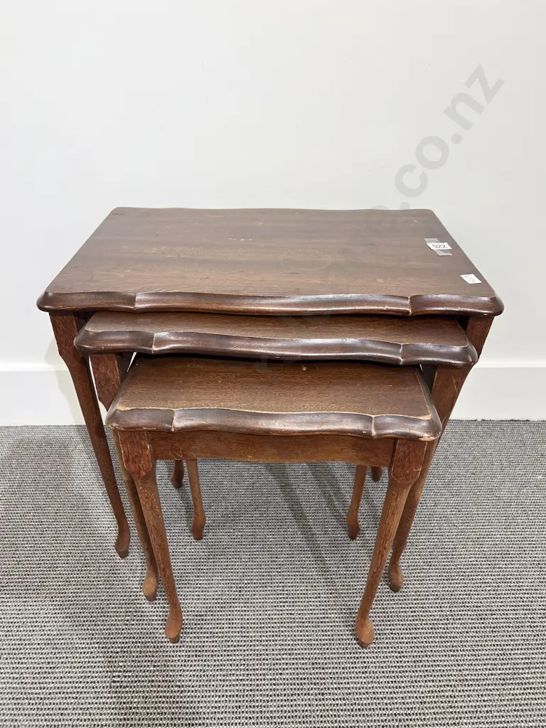 Mahogany Nest of Three Tables Image 1++