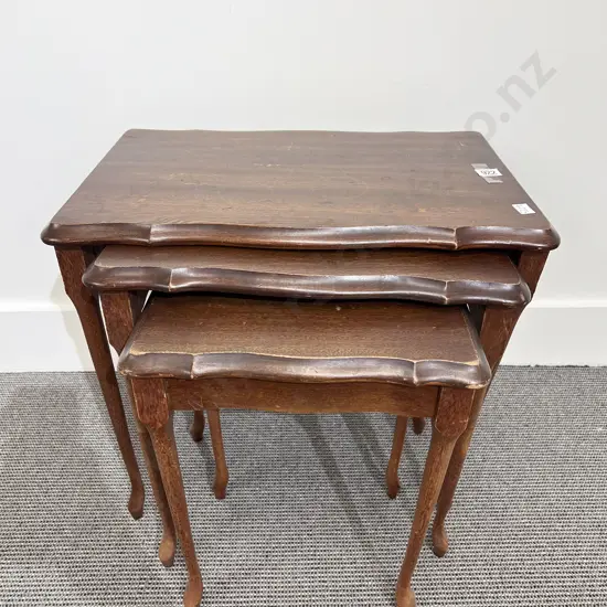 Mahogany Nest of Three Tables
