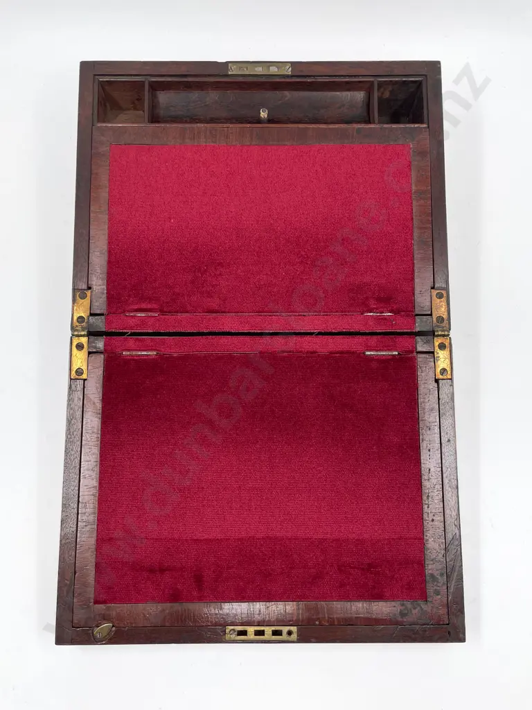 Victorian Parquetry Portable Writing Box Image 1++