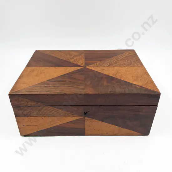 Victorian Parquetry Portable Writing Box