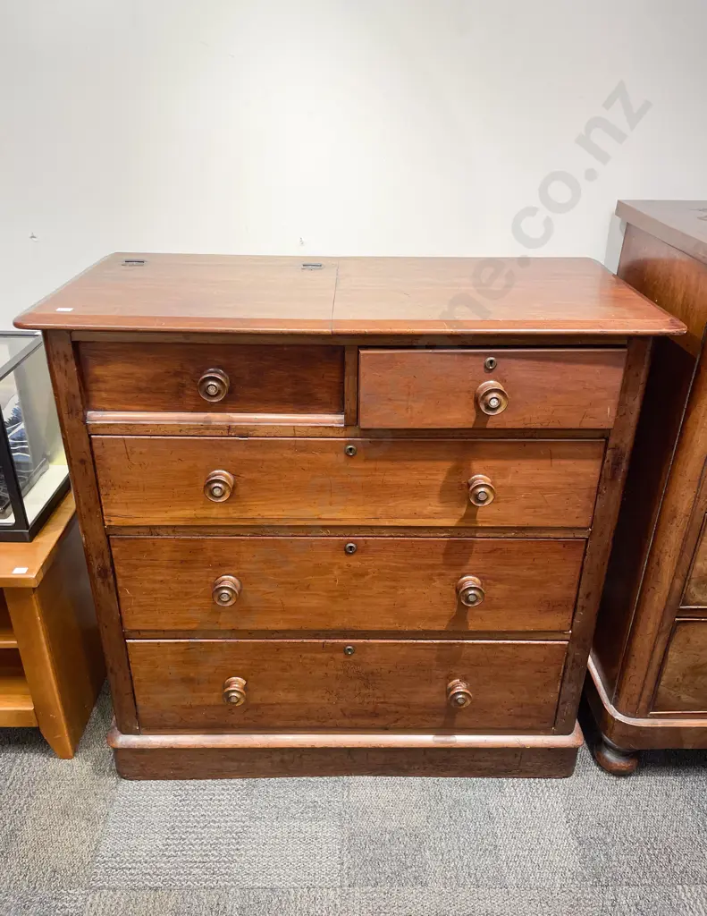 Victorian Five Drawer Chest Image 1++
