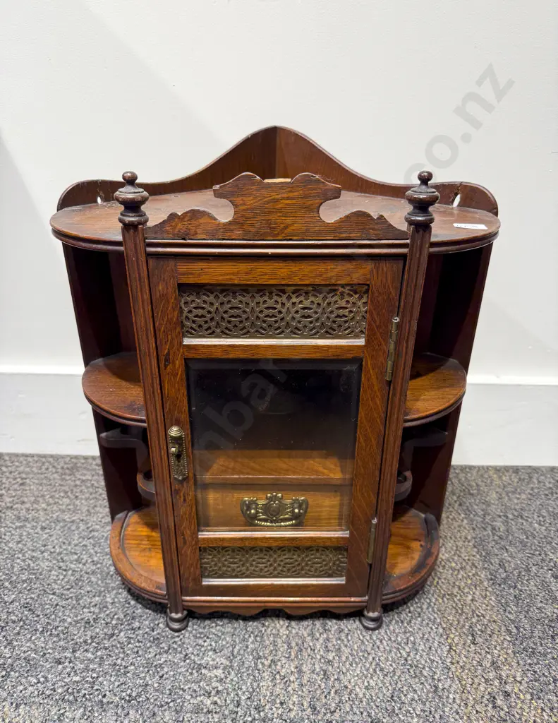 Victorian Oak Smokers Cabinet Image 1++