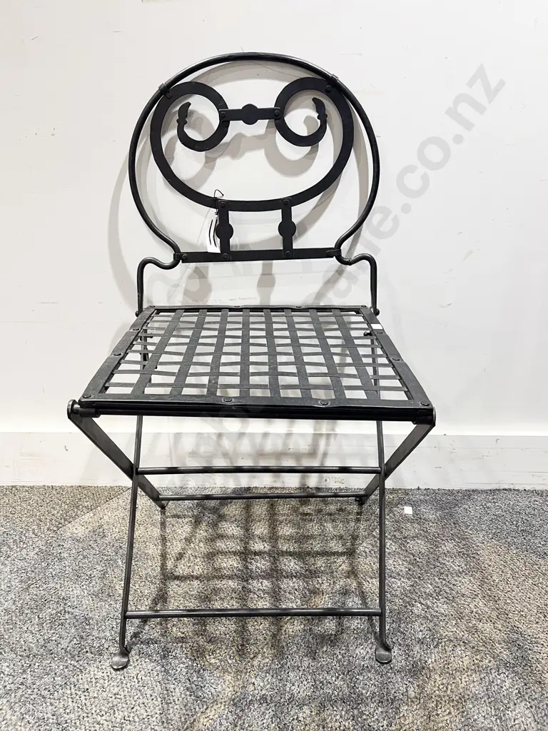 Wrought Metal Patio Chair Image 1++