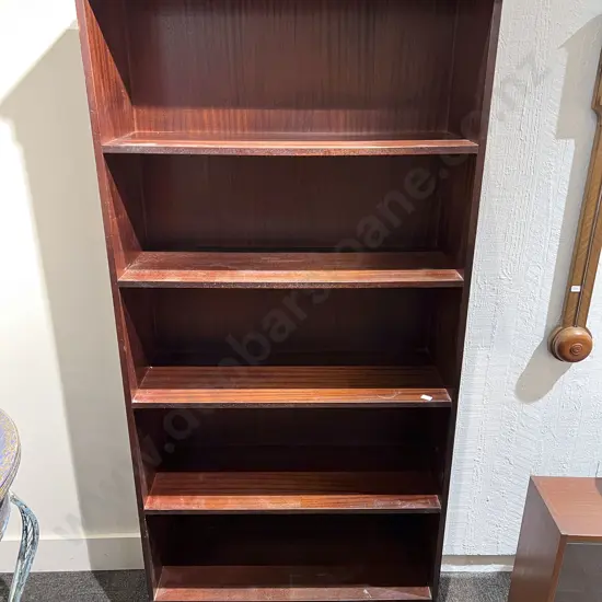 Mahogany Bookcase with Single Drawer to Base