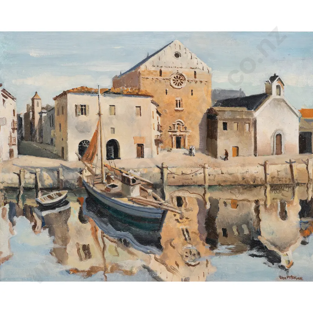 Peter McIntyre - Greek Village Image 1++