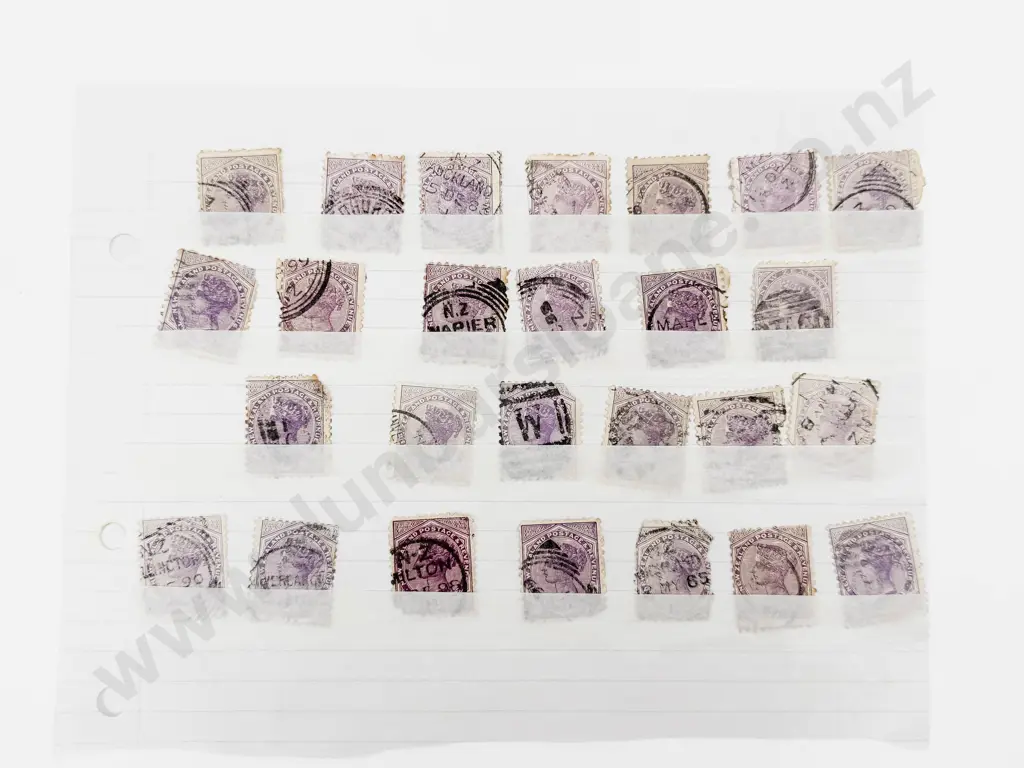 NZ 1882 Second Side Face 2d Purple (26) Image 1++