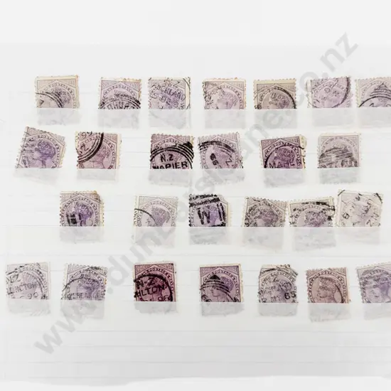 NZ 1882 Second Side Face 2d Purple (26)