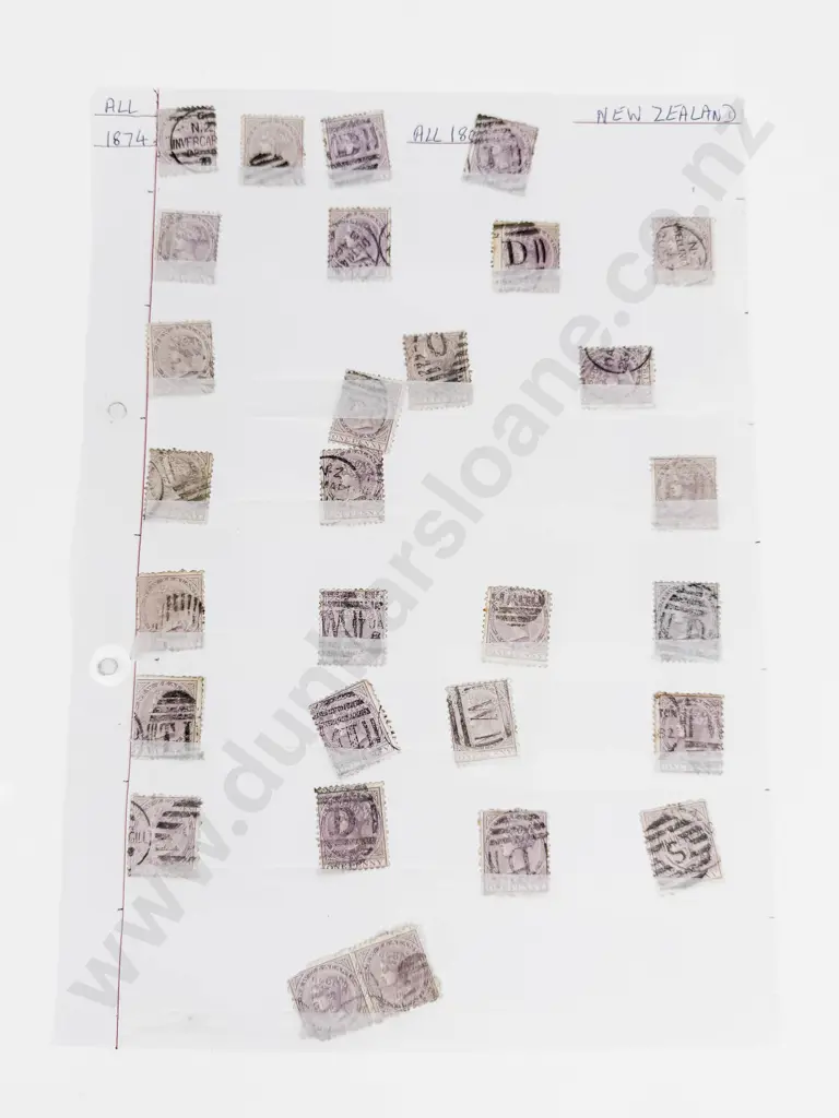 NZ 1874 First Sideface 1d Lilac (31) Image 1++