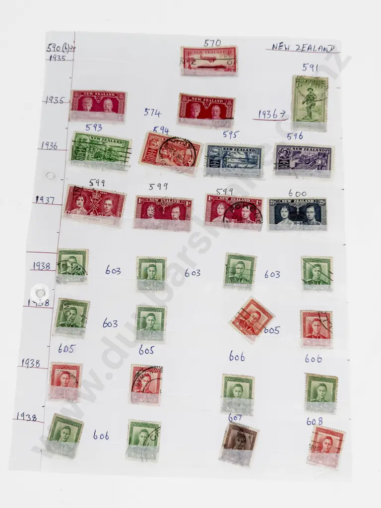 NZ 1935 Airmail - 1935 Silver Jubilee - 1936 Anzac - 1936 Commerce - 1937 Coronation Also Image 1++