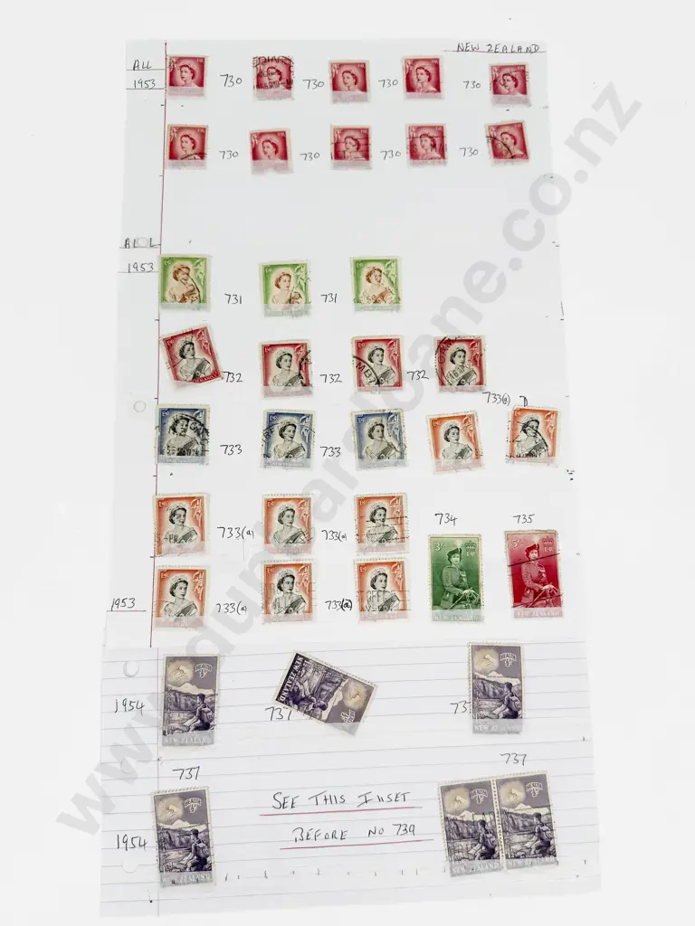 NZ 1956 Southland Centenary - 1958 Overprints - 1958 Health - Kingsford Smith Nelson Cent Also Image 1++