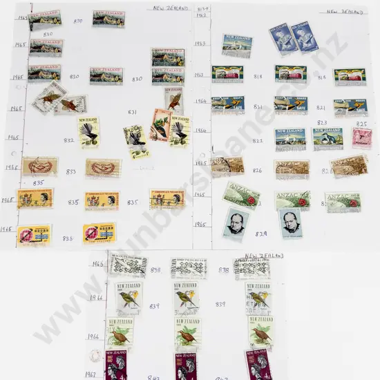 NZ 1963 - 1967 Healths Railway - Road Safety - Provisional - Anzac - Churchill - Also