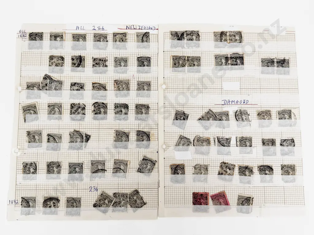 NZ 1882 Second Sideface 1/2d x73 Image 1++