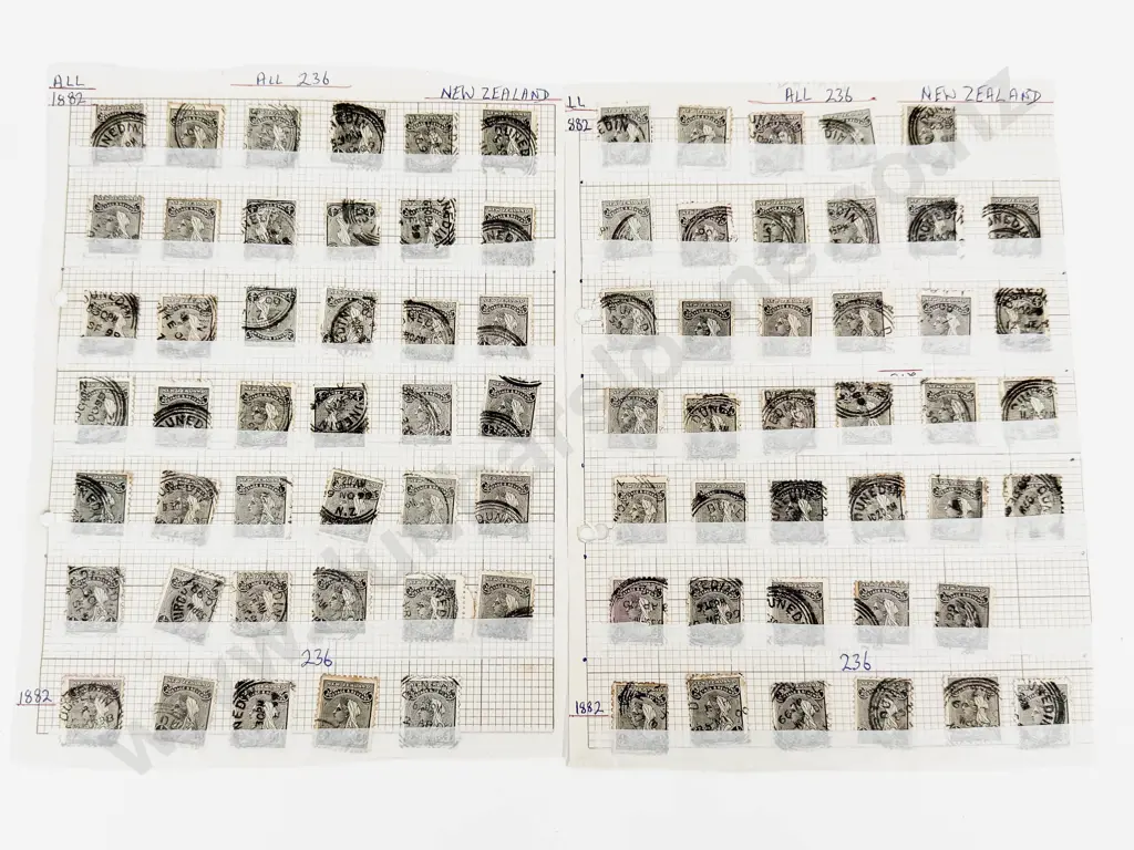 NZ 1882 Second Sideface 1/2d x81 Image 1++
