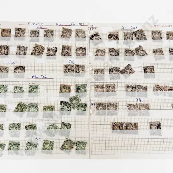 NZ 1898 Pictorials 1/2d Mt Cook x46 - 1900 1/2d Mt Cook x23