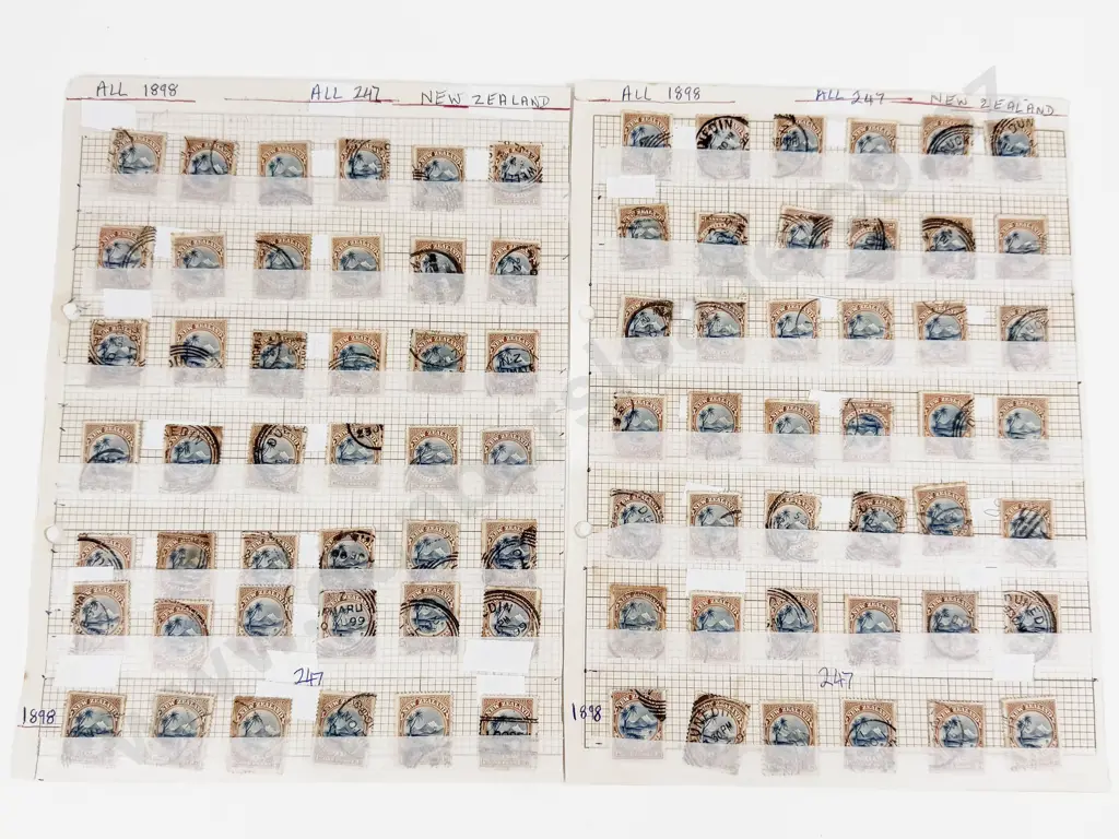 NZ 1898 Pictorials 1d Lake Taupo x84 Image 1++