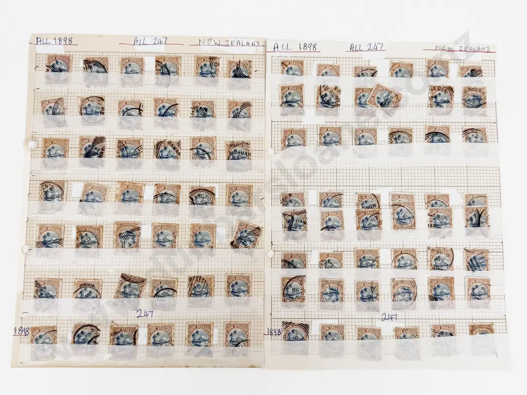 NZ 1898 Pictorials 1d Lake Taupo x84 Image 1++