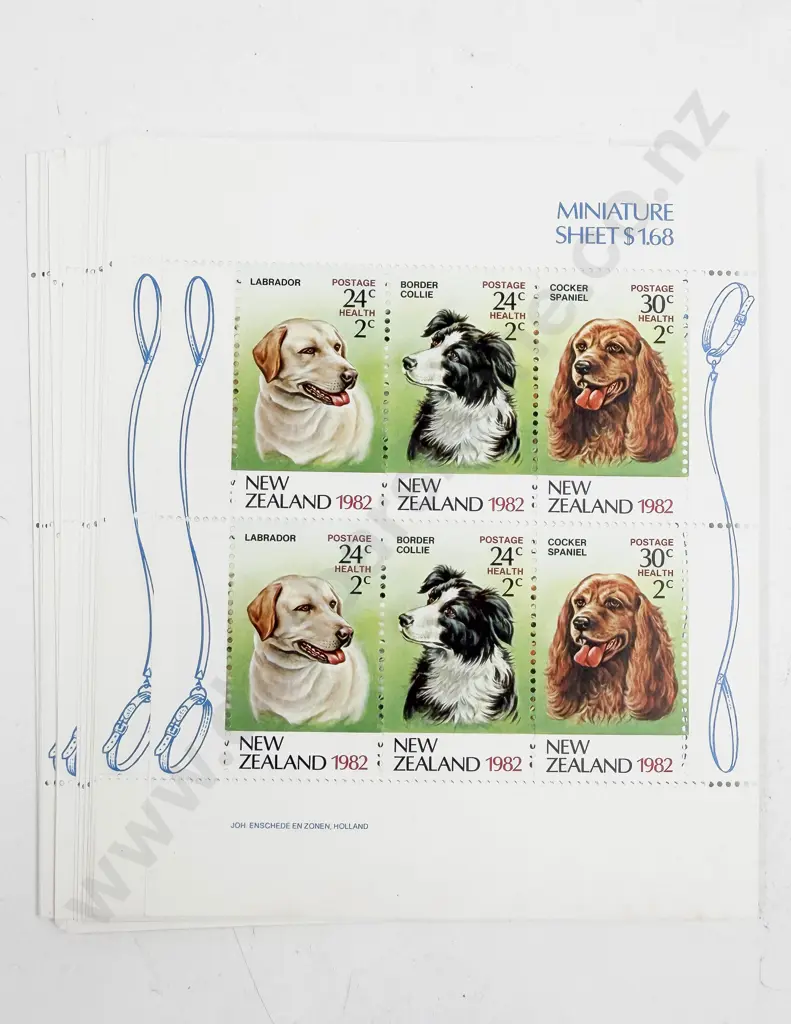 NZ 1982 Health Miniature Sheets x50 Image 1++
