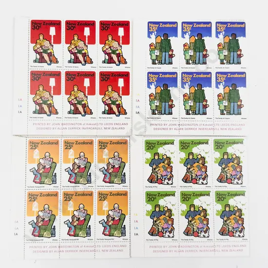 NZ 1981 part sheets x8 30c x33 - 35c x16 - 25 x13 - 20x16