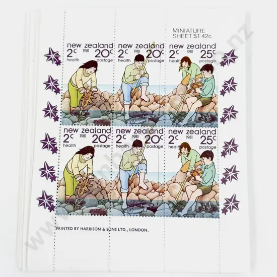NZ 1981 Health Miniature Sheet x50