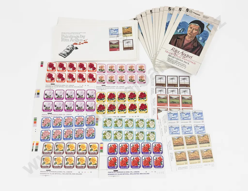 NZ 1983 parts sheets 24c 30c 35c 45c x6 x10 each set Presentation Pack x10 FDC's x 20 also Image 1++