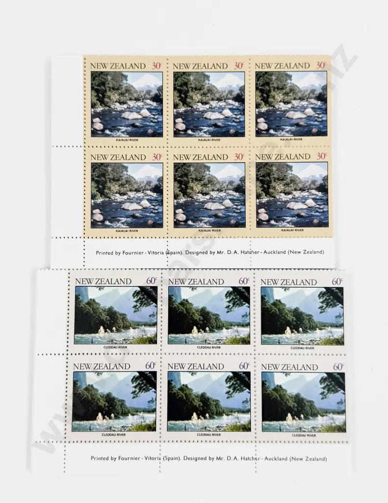NZ 1981 part sheets 30c 60c x6 x50 each set Image 1++