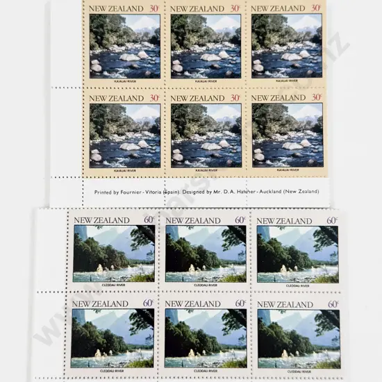 NZ 1981 part sheets 30c 60c x6 x50 each set