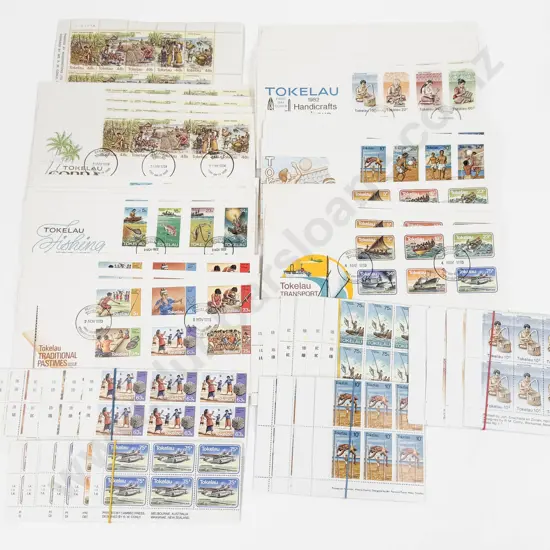 Tokelau Stamps Stamp Small Blocks and FDC's 1981 1982 1983 1984