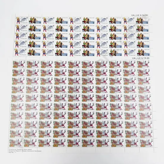 NZ 1980 Health Full Sheets 2c-14c x10 2-17c x5
