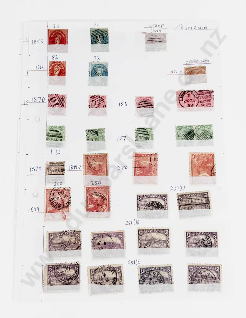 Australia Tasmania 1855 to 1899 and Western Australia 1861 - 1901 Image 1++